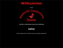 Tablet Screenshot of nashville-linedancers-hannover.de